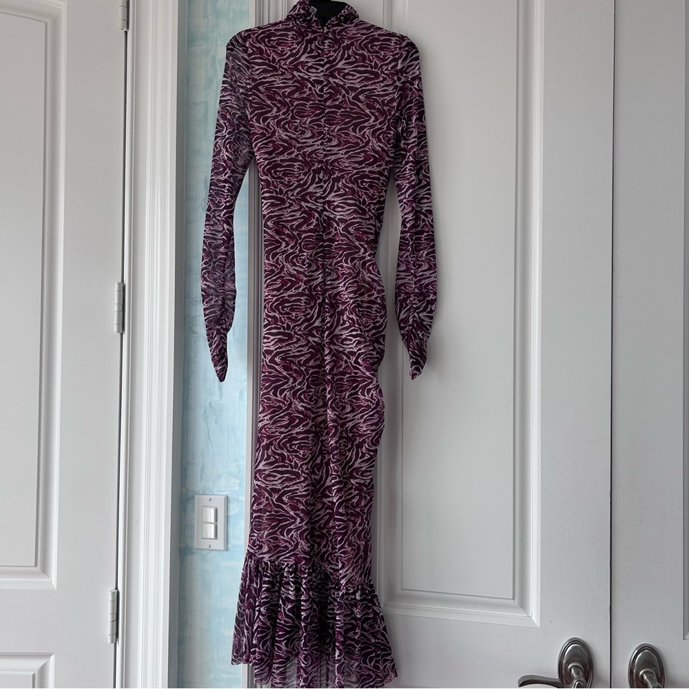 CINQ À SEPT
Layla Printed Mesh Midi Dress - Picture 4 of 5